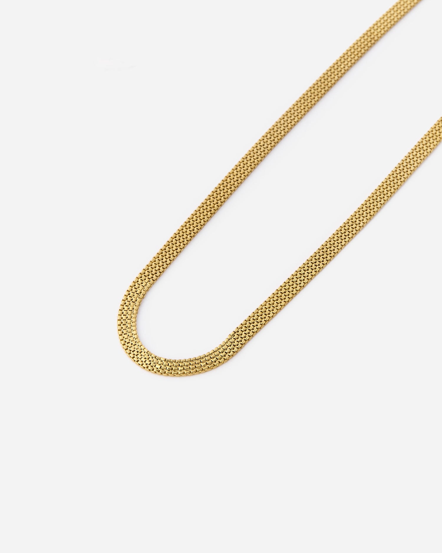 Italian Woven Chain Necklace - 18k Gold Vermeil