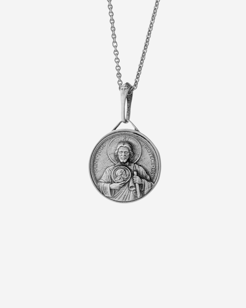 Saint Jude Necklace - 925k Sterling Silver