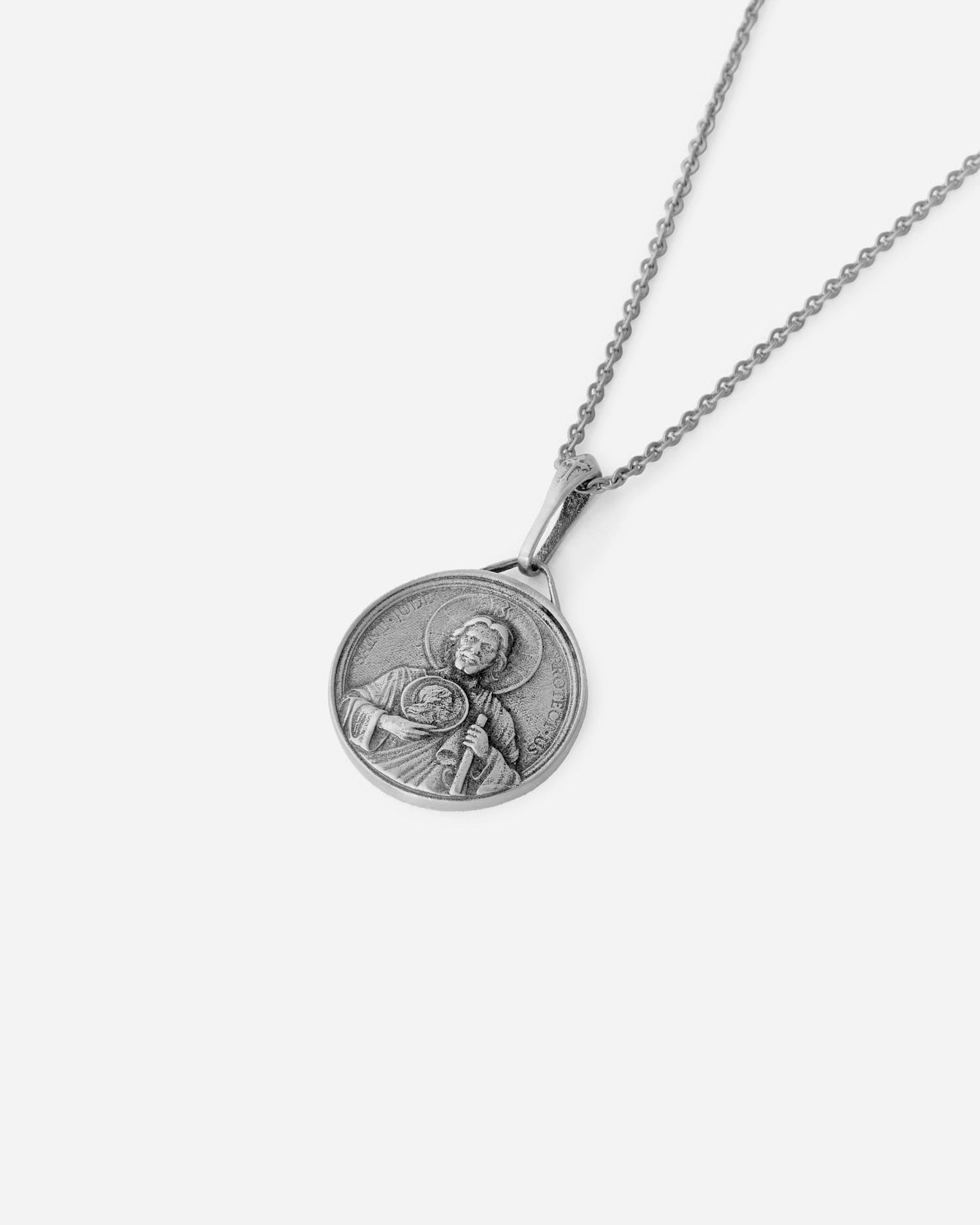 Saint Jude Necklace - 925k Sterling Silver