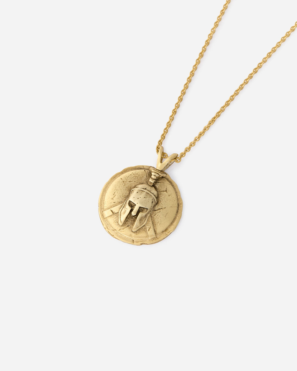 Men's Silver Spartan Necklace - Men Jewelry