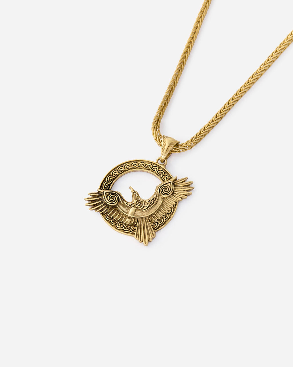 Nordic Mythology Eagle Pendant Necklace - Handmade Jewelry