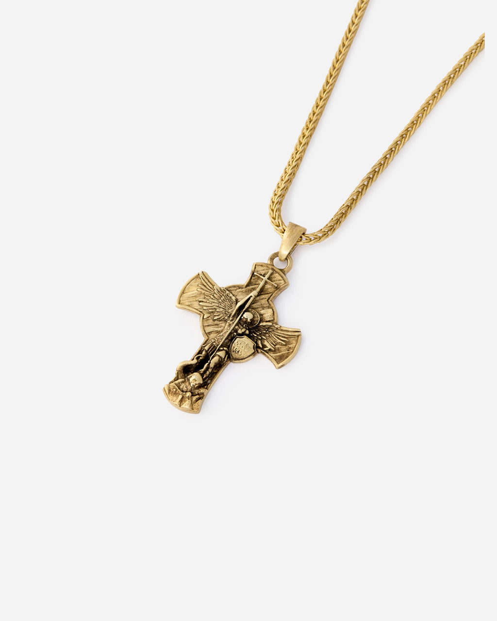 Archangel Necklace Trendy Jewelry Charm Pendant - 18k Gold Vermeil
