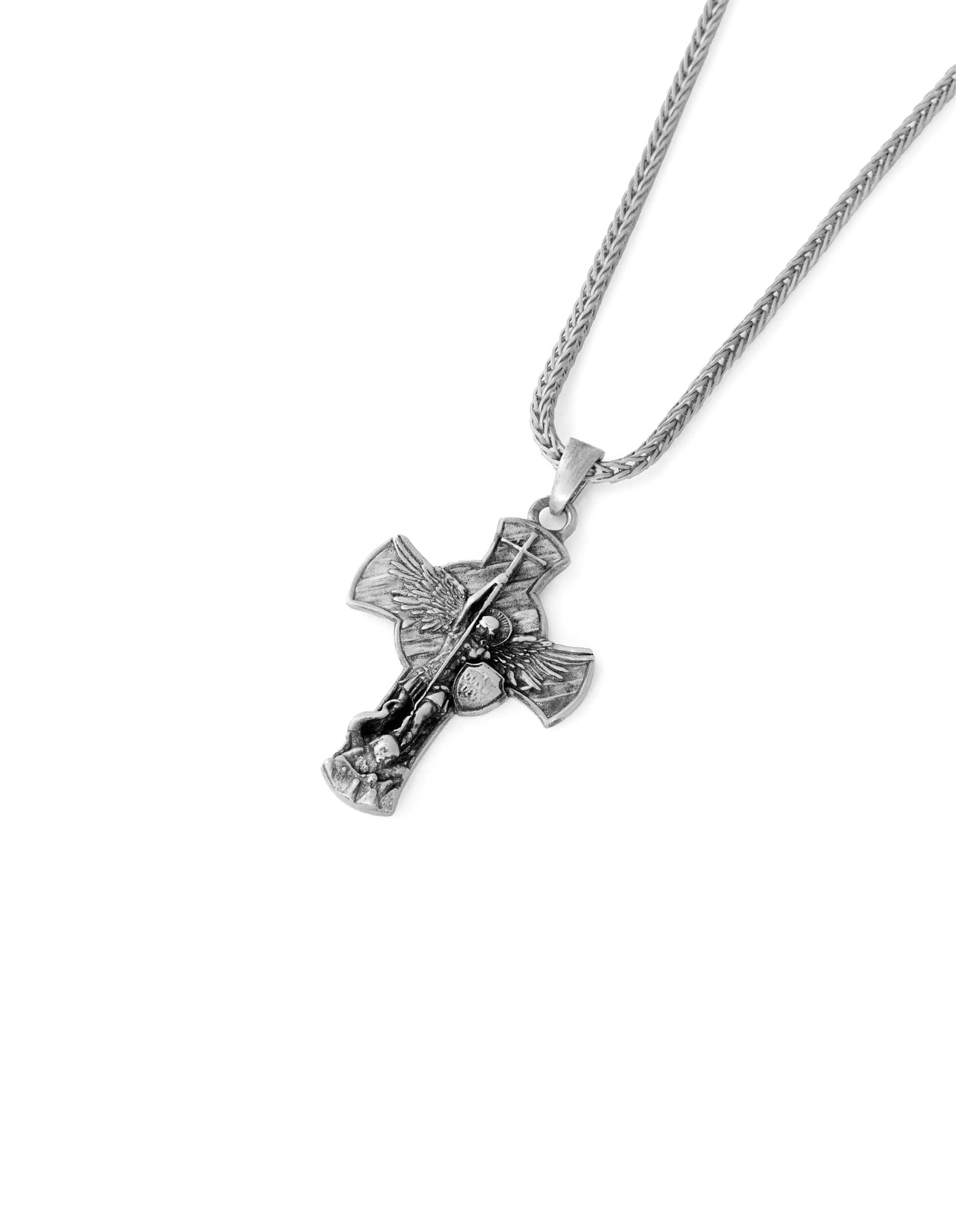 Archangel Necklace Trendy Jewelry Charm Pendant - 925k Sterling Silver