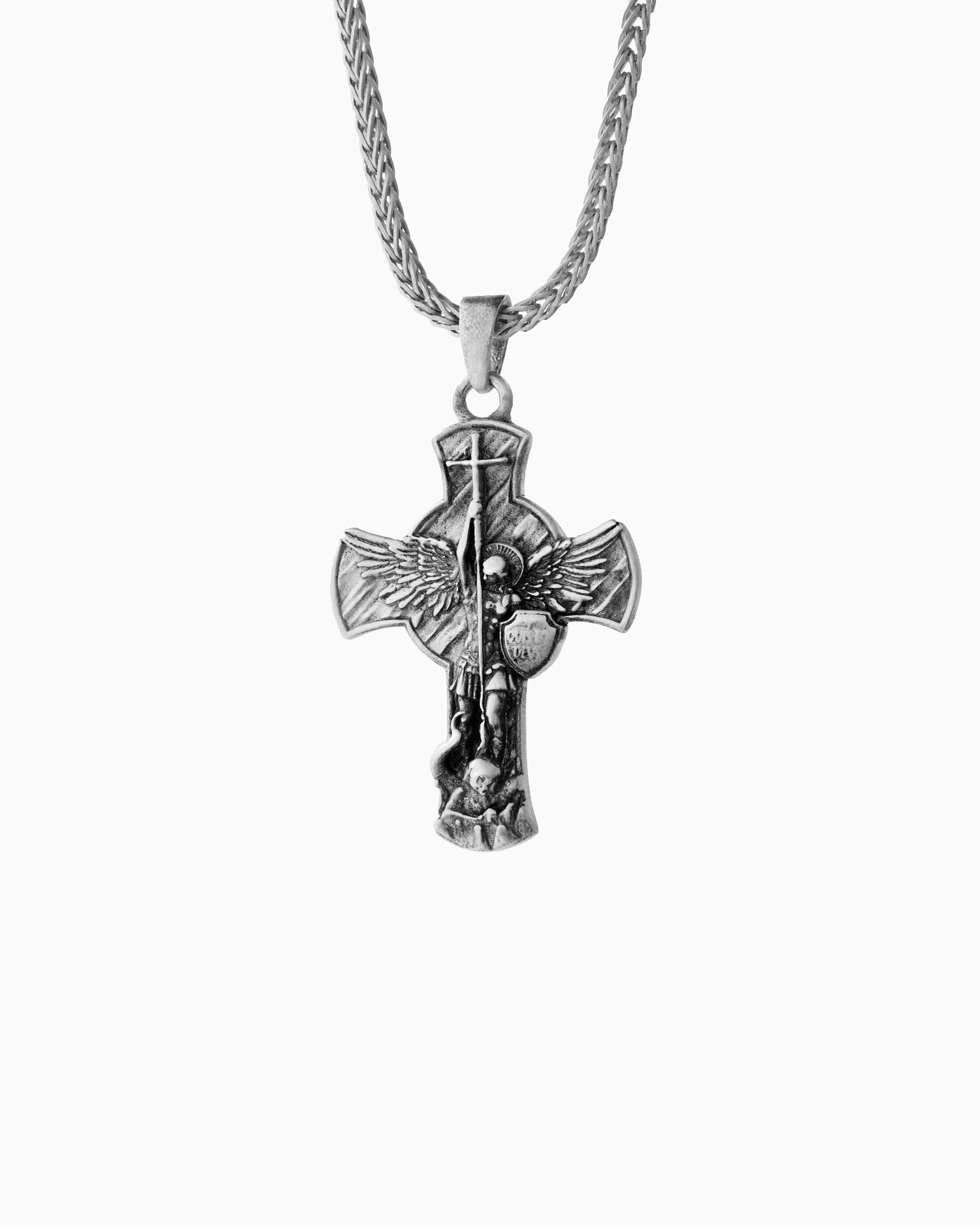 Archangel Necklace Trendy Jewelry Charm Pendant - 925k Sterling Silver