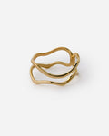 Abstract Open Link Ring, Minimalist Modern Design - Modern Jewelry