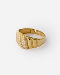 Textured Accent Ring, Bold Adjustable Design