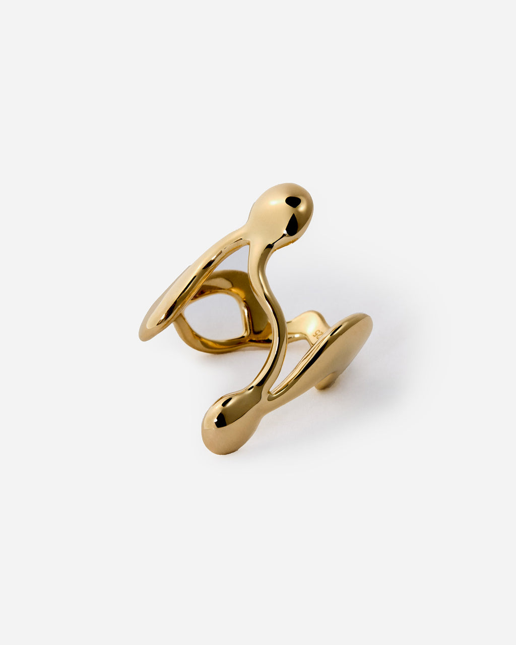 Organic Abstract Statement Ring, Modern Artistic Design - Modern Jewelry