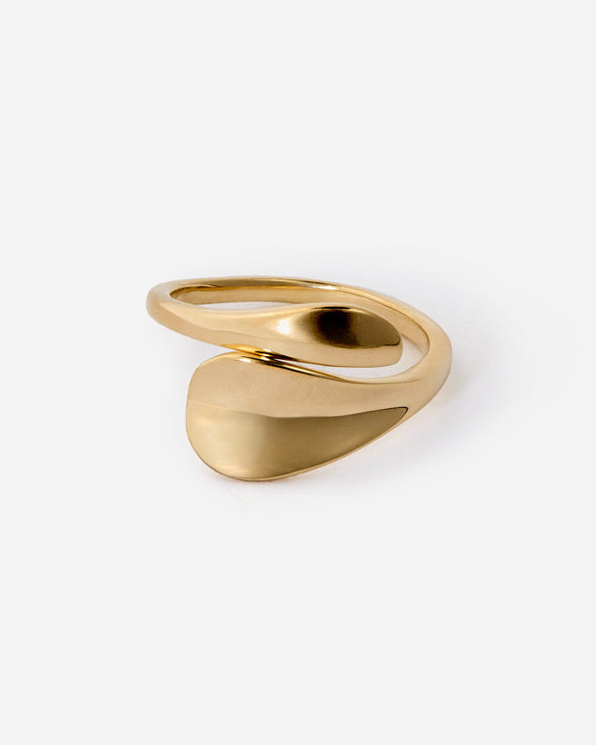 Organic Wrap Ring - Minimalist Modern Design