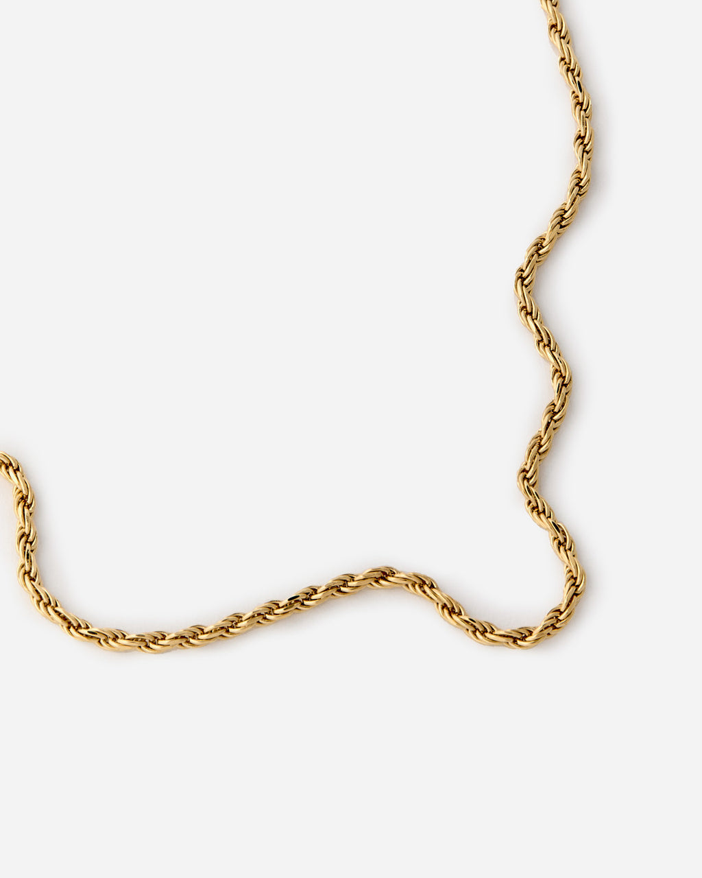 Twisted Elegance Rope Chain Necklace - 18k Gold Vermeil