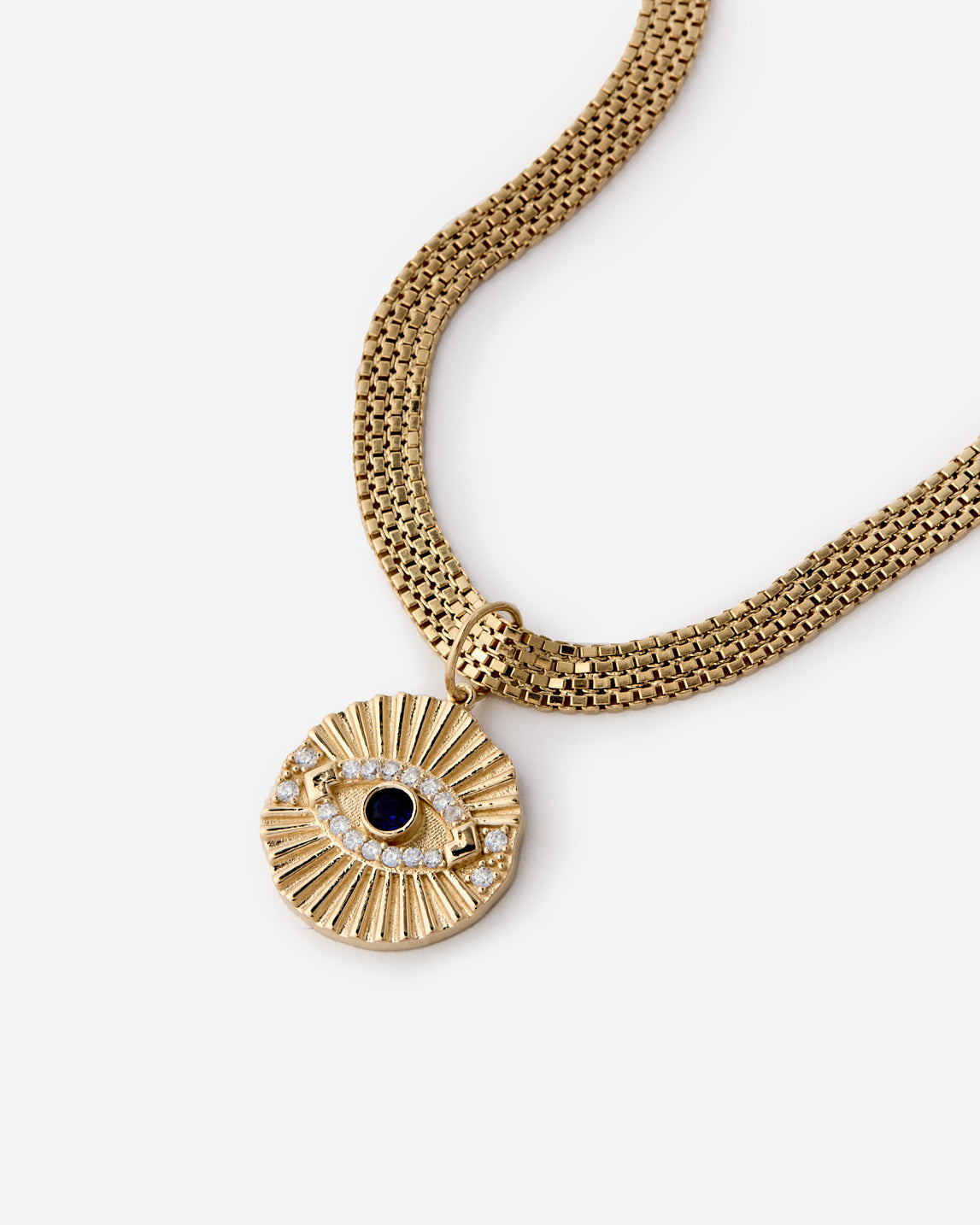 Bold Protection with Eye Charm Guardian Necklace - Protection Jewelry