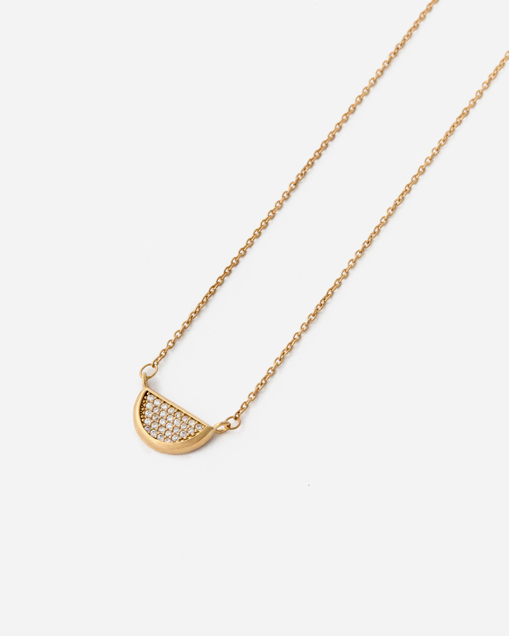 Minimalist Charm Crescent Necklace - Charm Jewelry