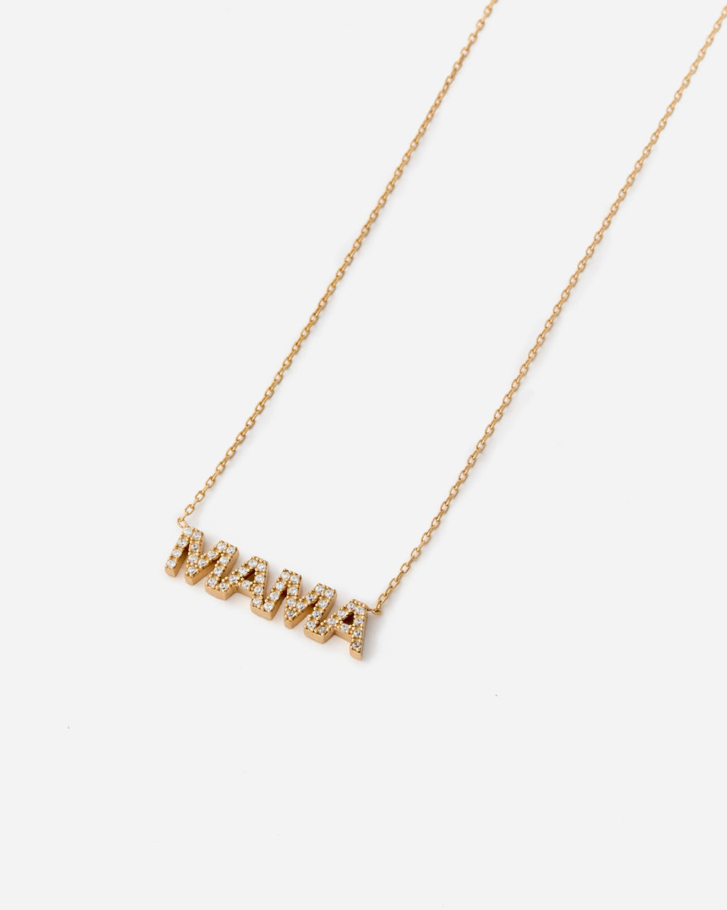 Delicate MAMA Necklace - 18k Gold Vermeil