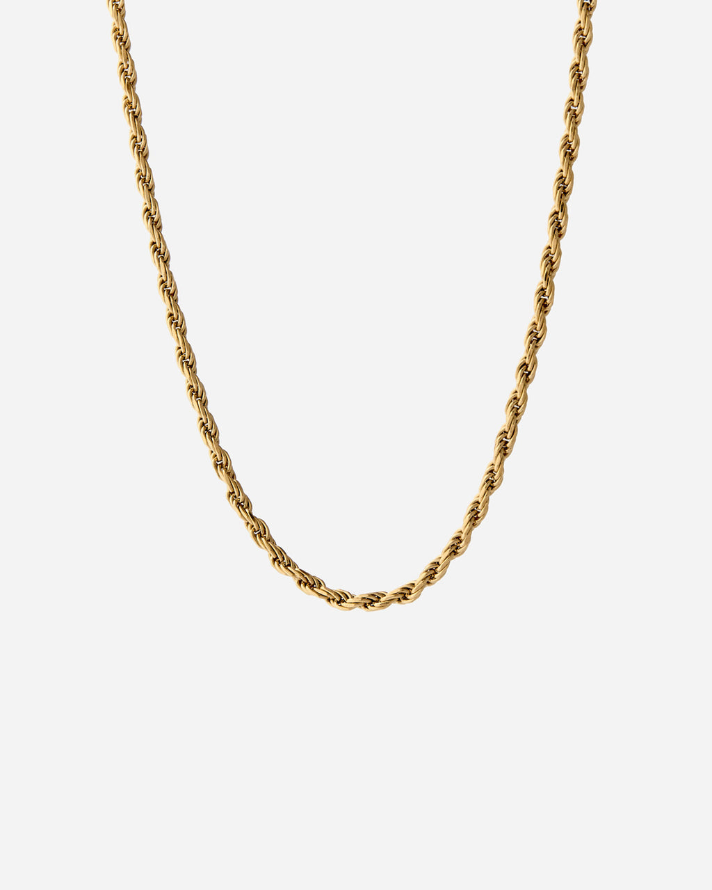 Twisted Elegance Rope Chain Necklace - 18k Gold Vermeil
