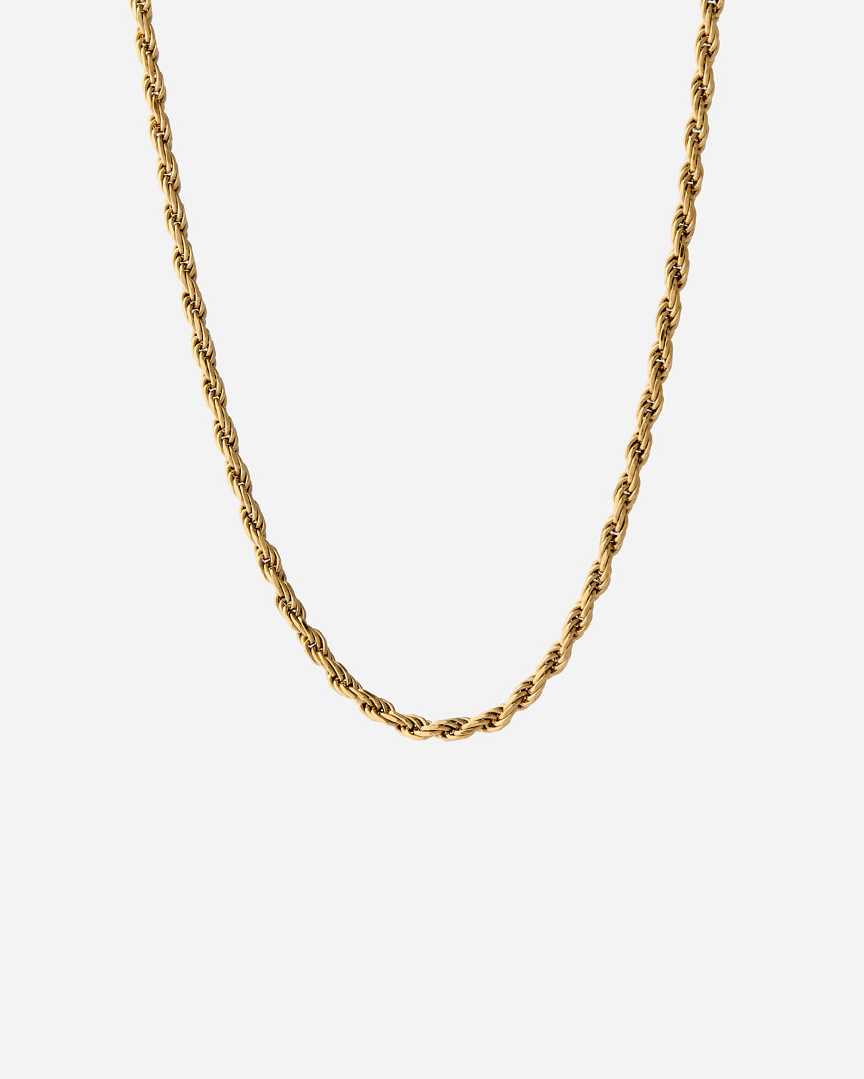 Twisted Elegance Rope Chain Necklace - 18k Gold Vermeil