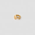 Organic Curved Statement Ring, Minimalist Bold Design