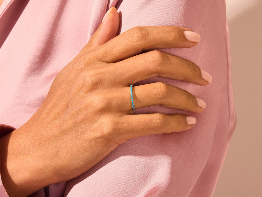 Turquoise Wedding Band