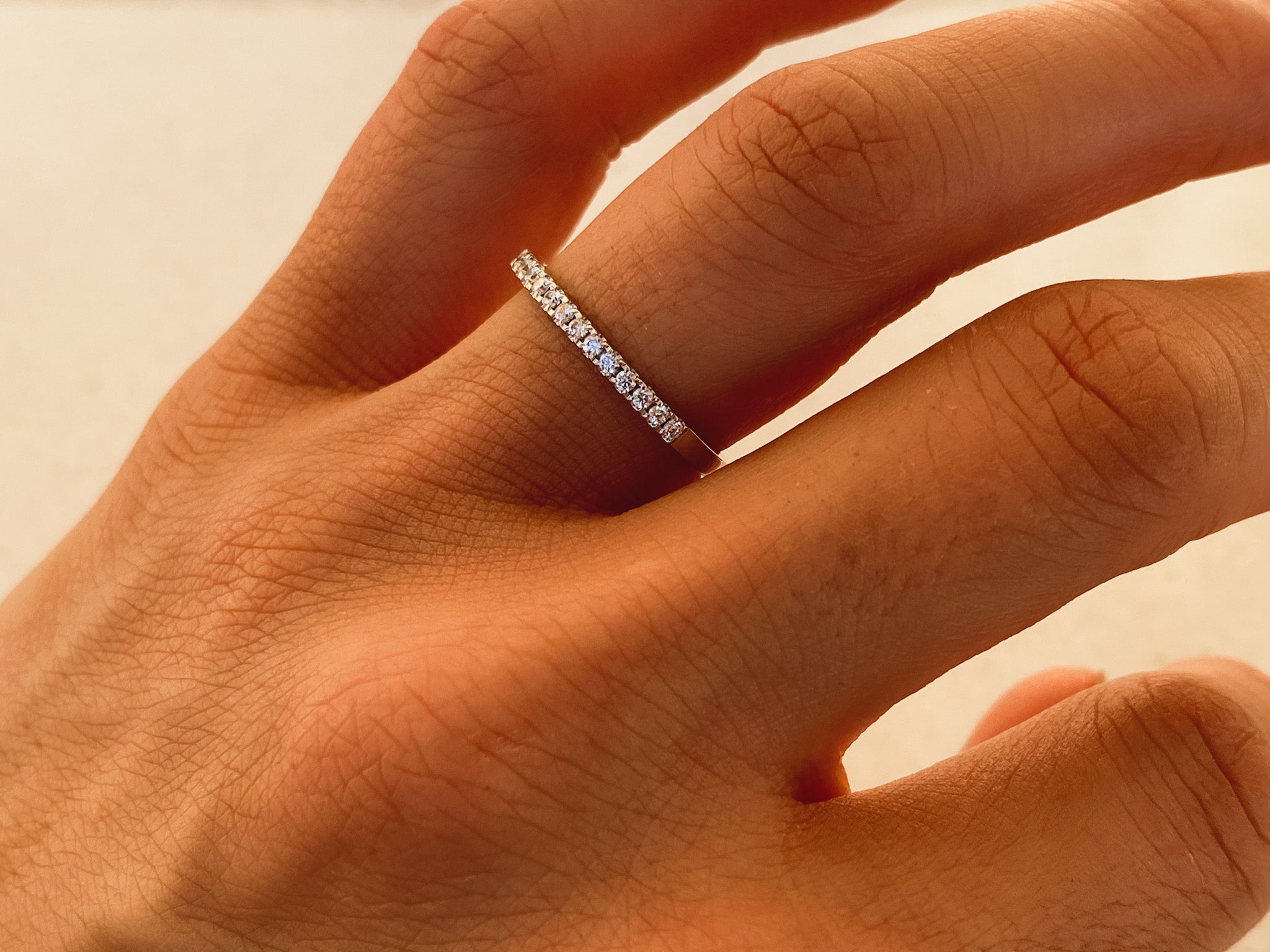 4-Prong Half Eternity Wedding Band (0.21 CT TW)