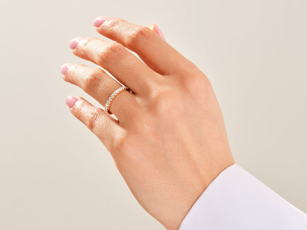 4-Prong Half Eternity Wedding Band (0.45 CT TW)