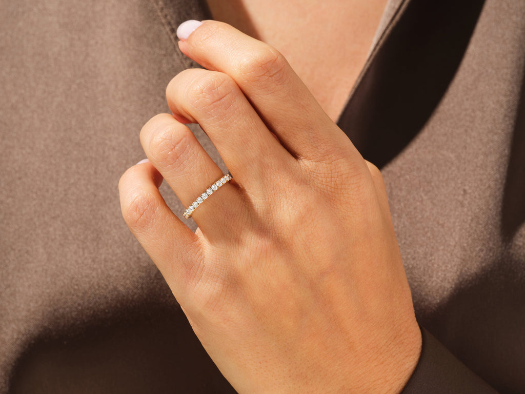4-Prong Half Eternity Wedding Band (0.45 CT TW)