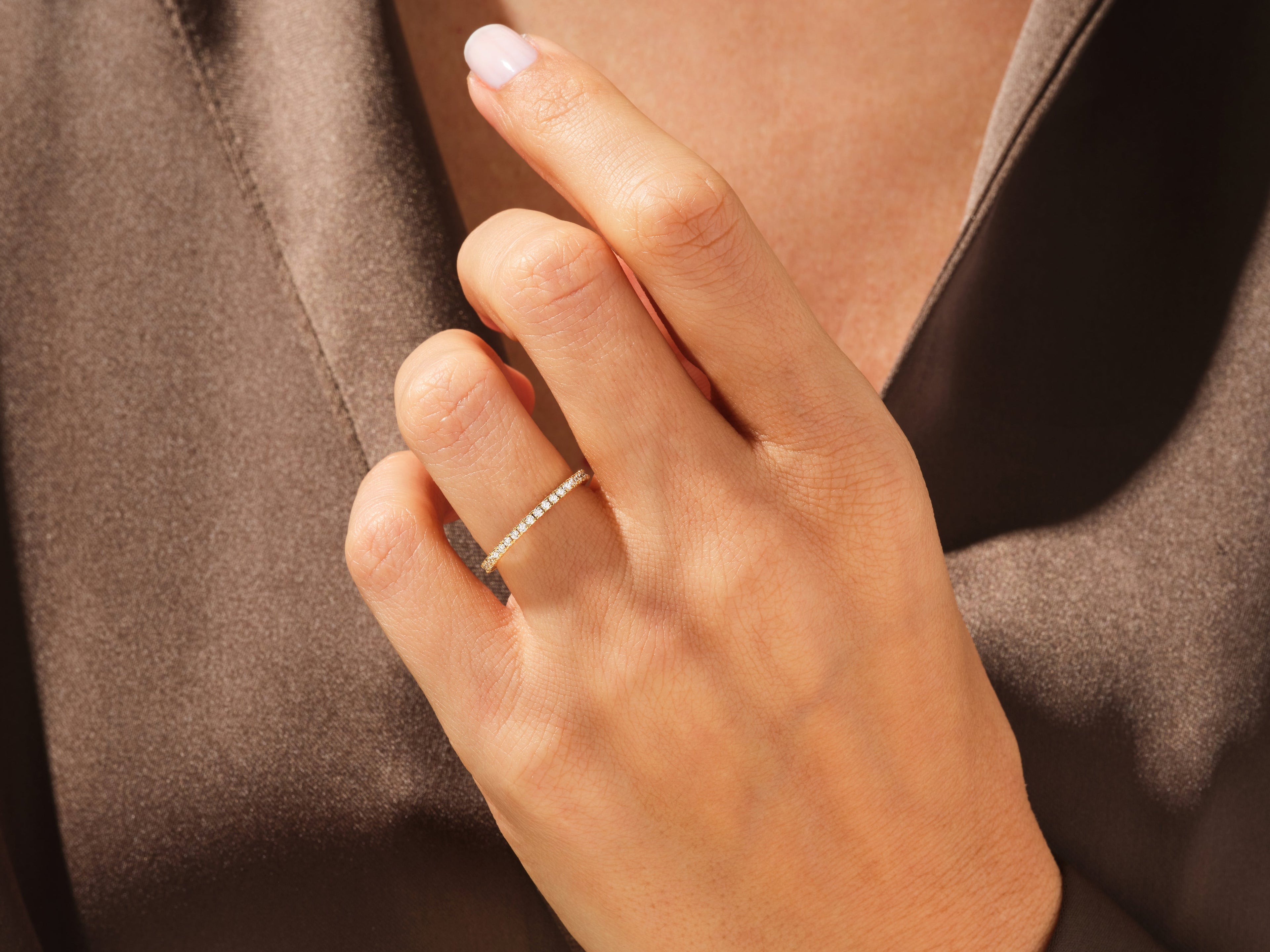 Slit Eternity Wedding Band (0.45 CT TW)