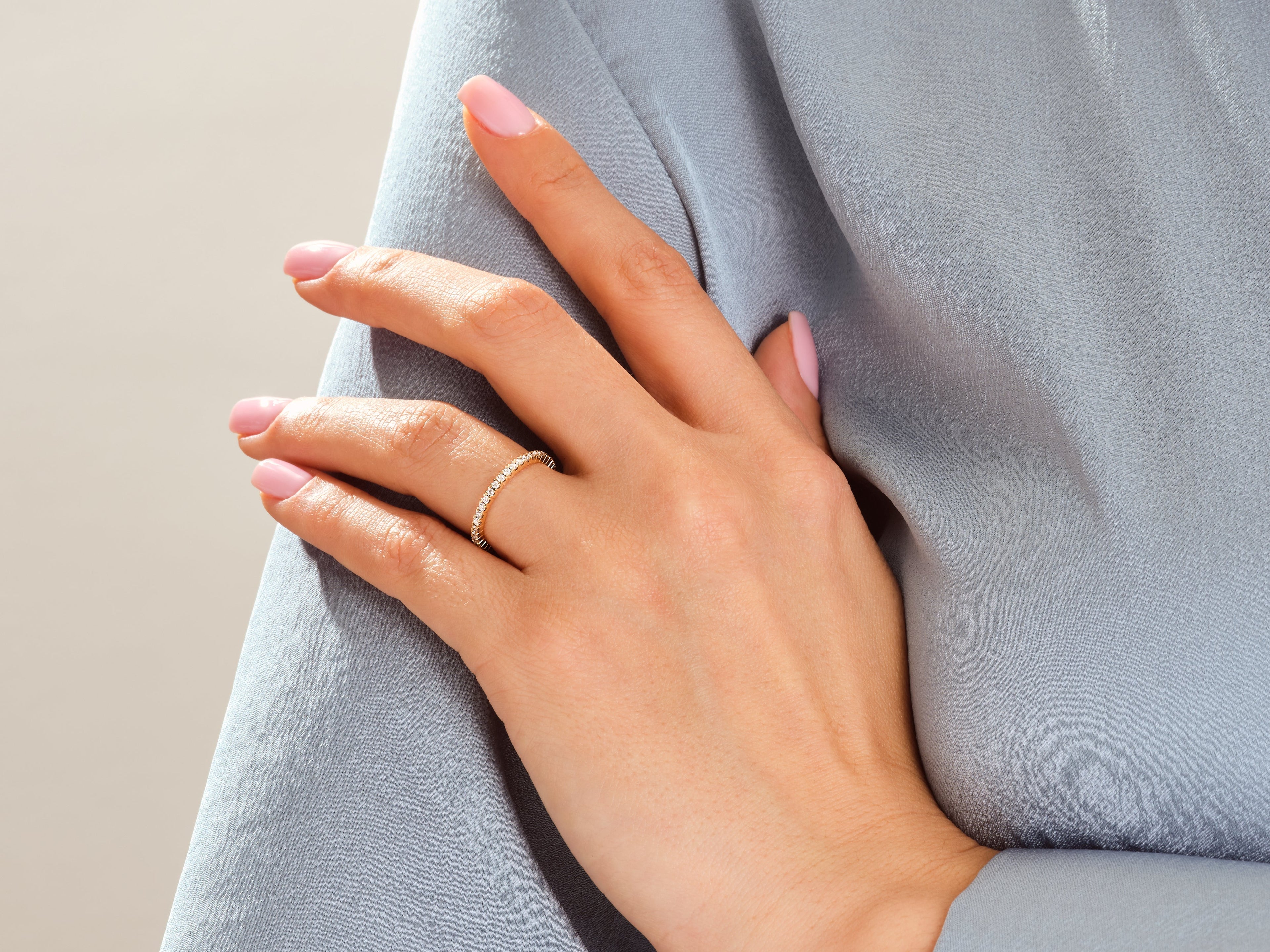 Slit Eternity Wedding Band (0.45 CT TW)