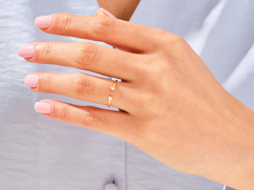 Dual Open Cuff Wedding Band