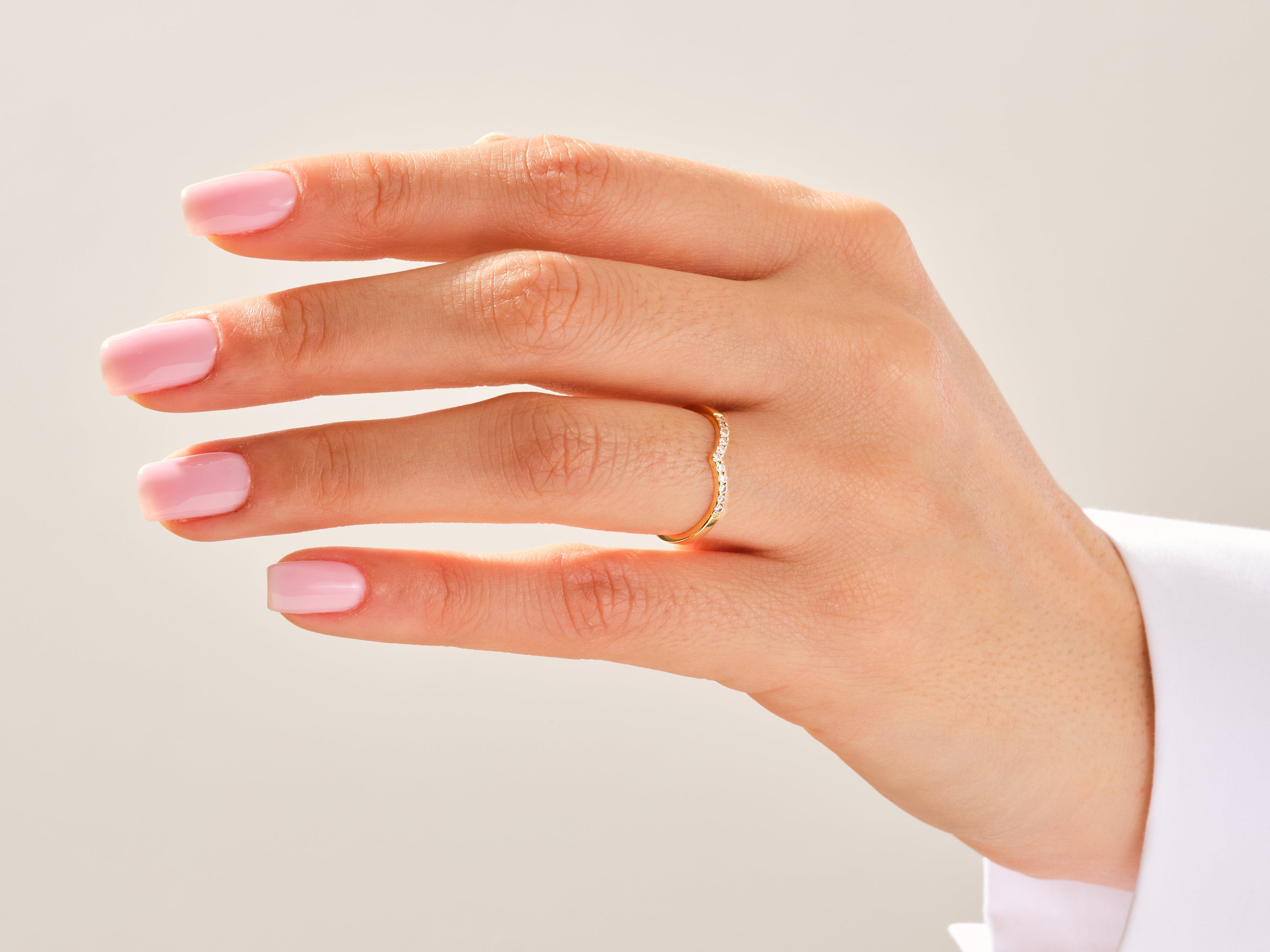 V-Shaped Wedding Band