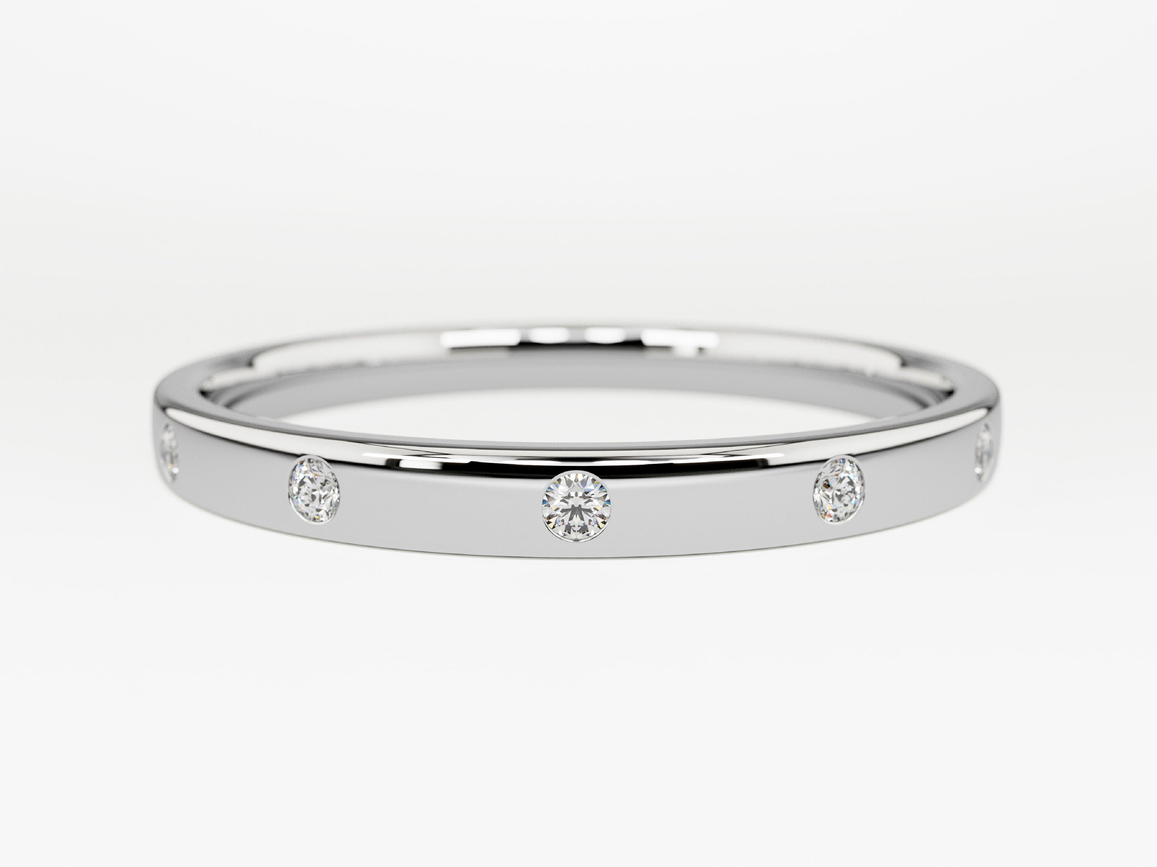 Flush Set Wedding Band