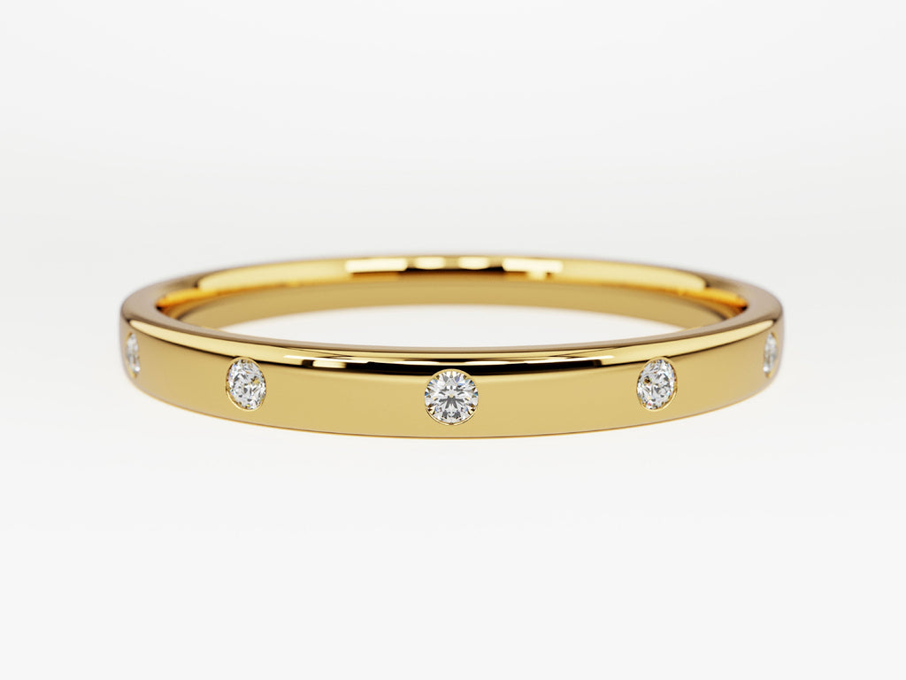 Flush Set Wedding Band