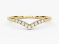 Nine-Stone Curved Wedding Band