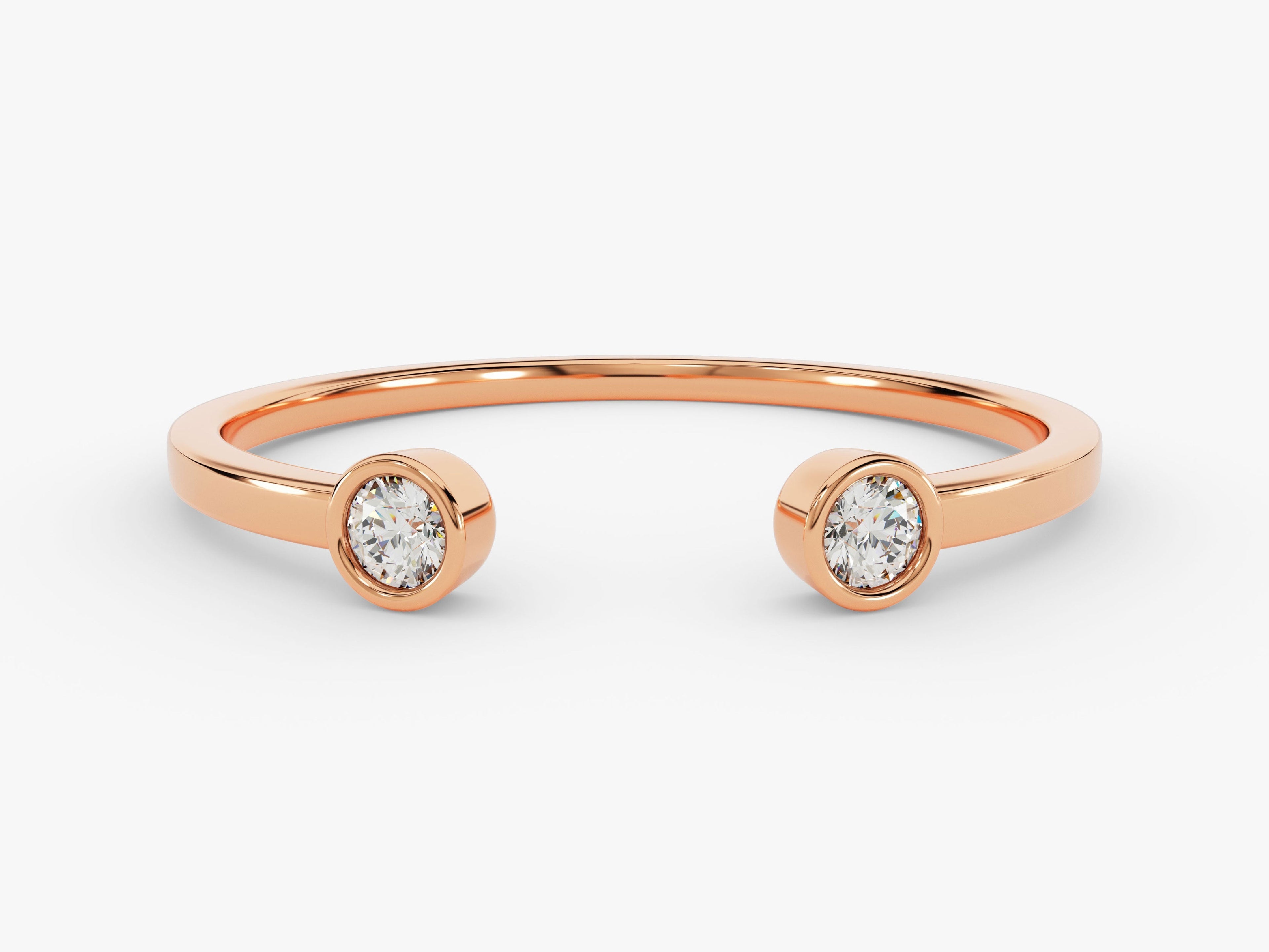 Dual Open Cuff Wedding Band