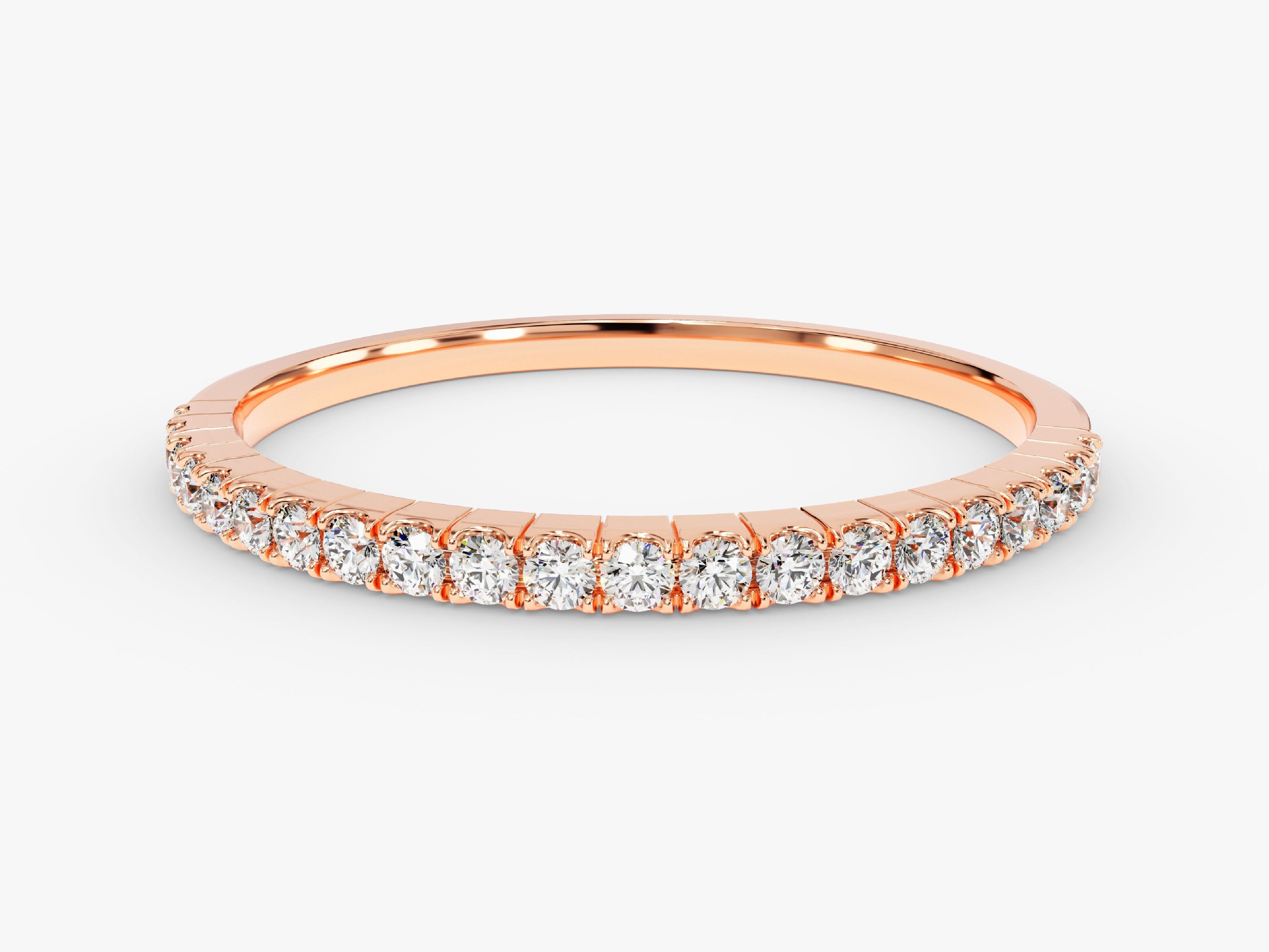 Slit Half Eternity Wedding Band (0.21 CT TW)