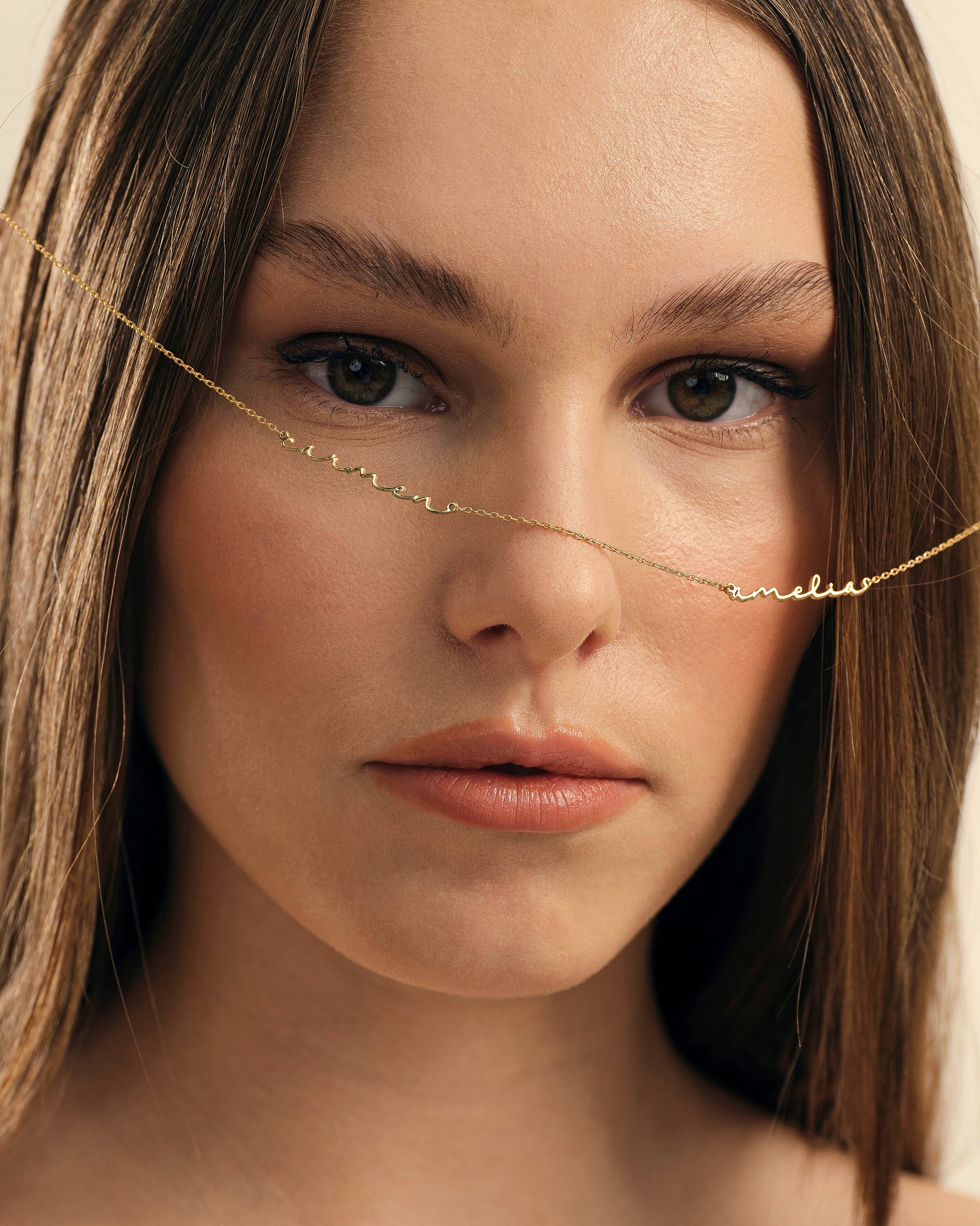 Custom Multi Name Signature Necklace - 18k Gold Vermeil