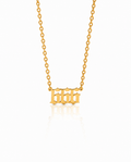 Angel Number Necklace, History Necklace - 925k Sterling Silver