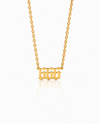 Angel Number Necklace, History Necklace - 925k Sterling Silver
