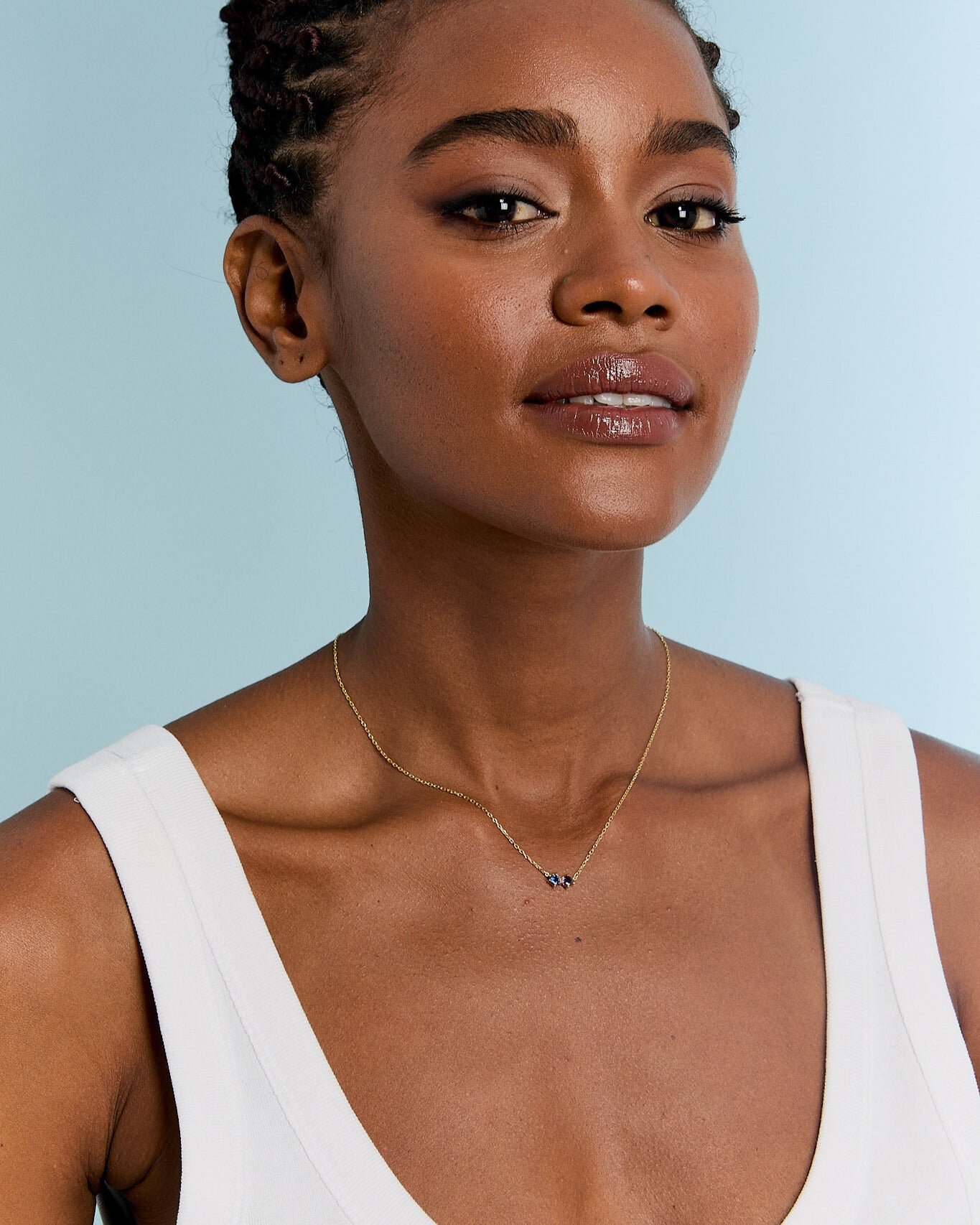 Personalized Birthstone Family Necklace - 18k Gold Vermeil