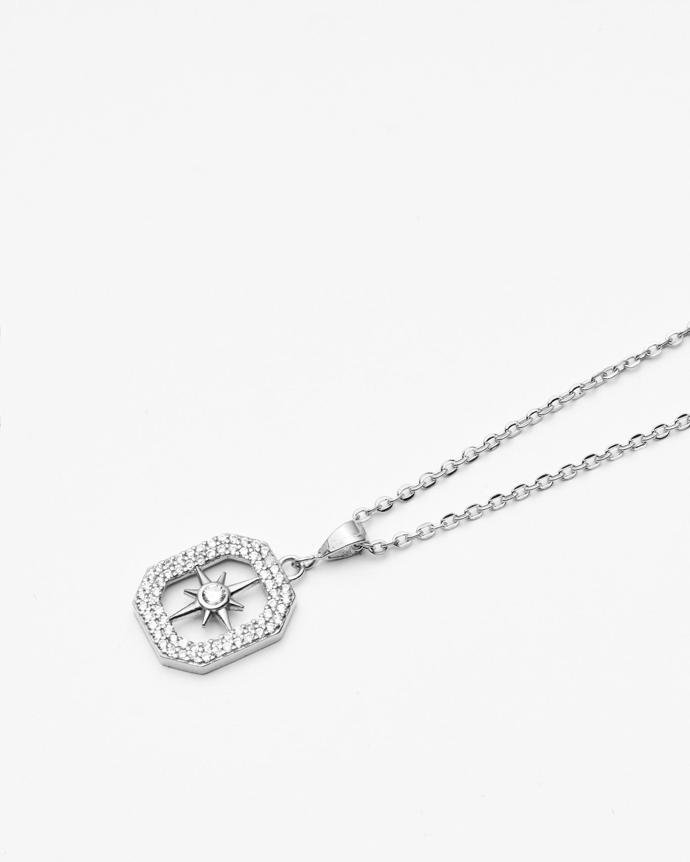 Elegant North Star Necklace - 925k Sterling Silver