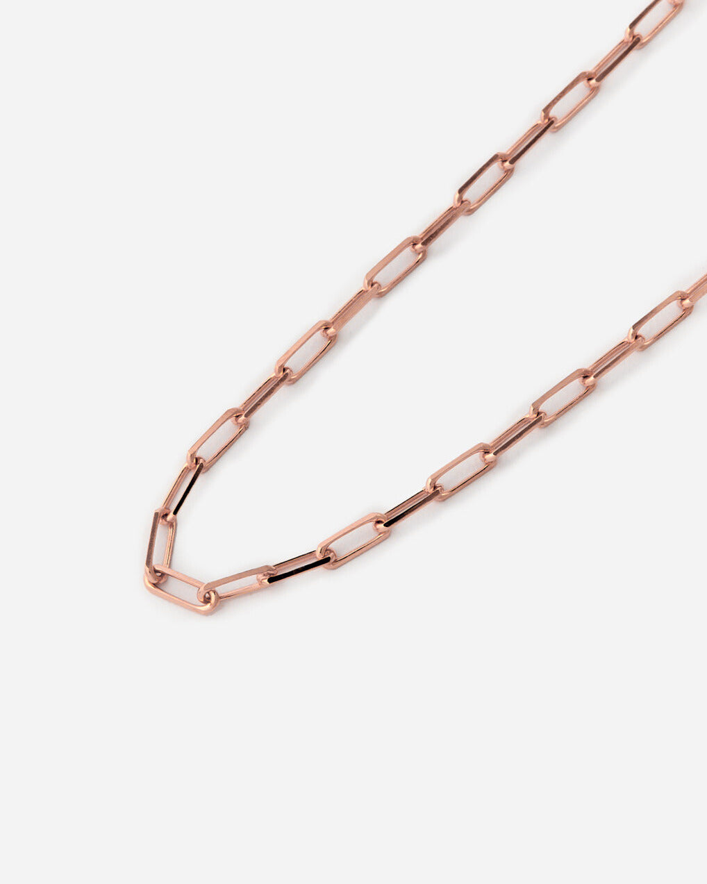 Dainty Link Chain Necklace - 18k Rose Gold Vermeil
