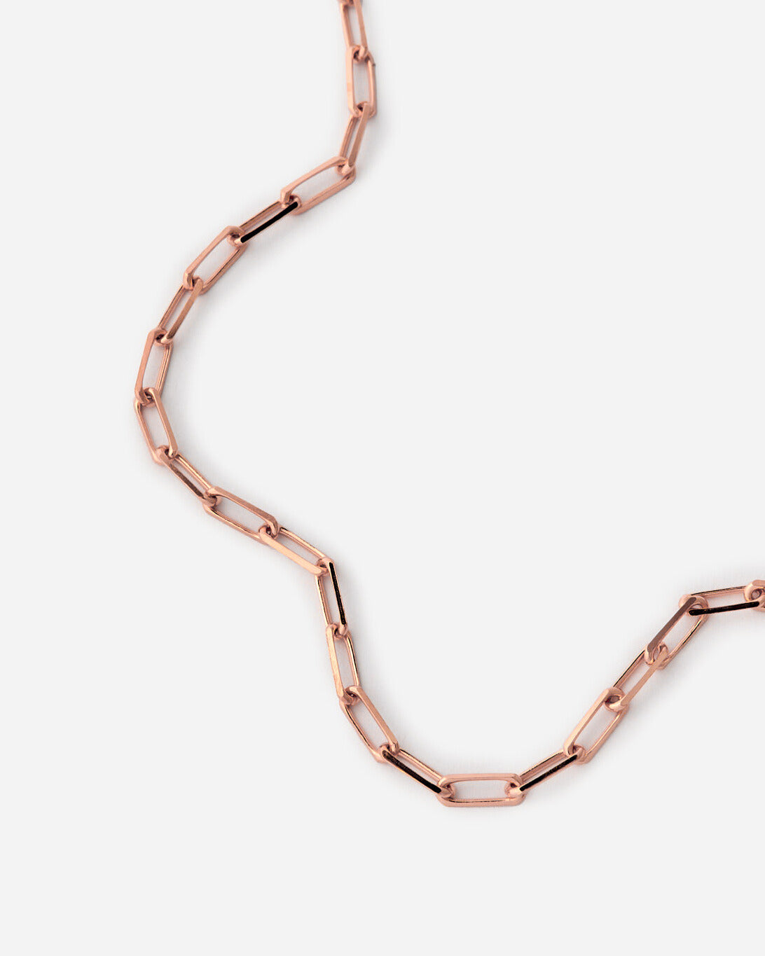 Dainty Link Chain Necklace - 18k Rose Gold Vermeil