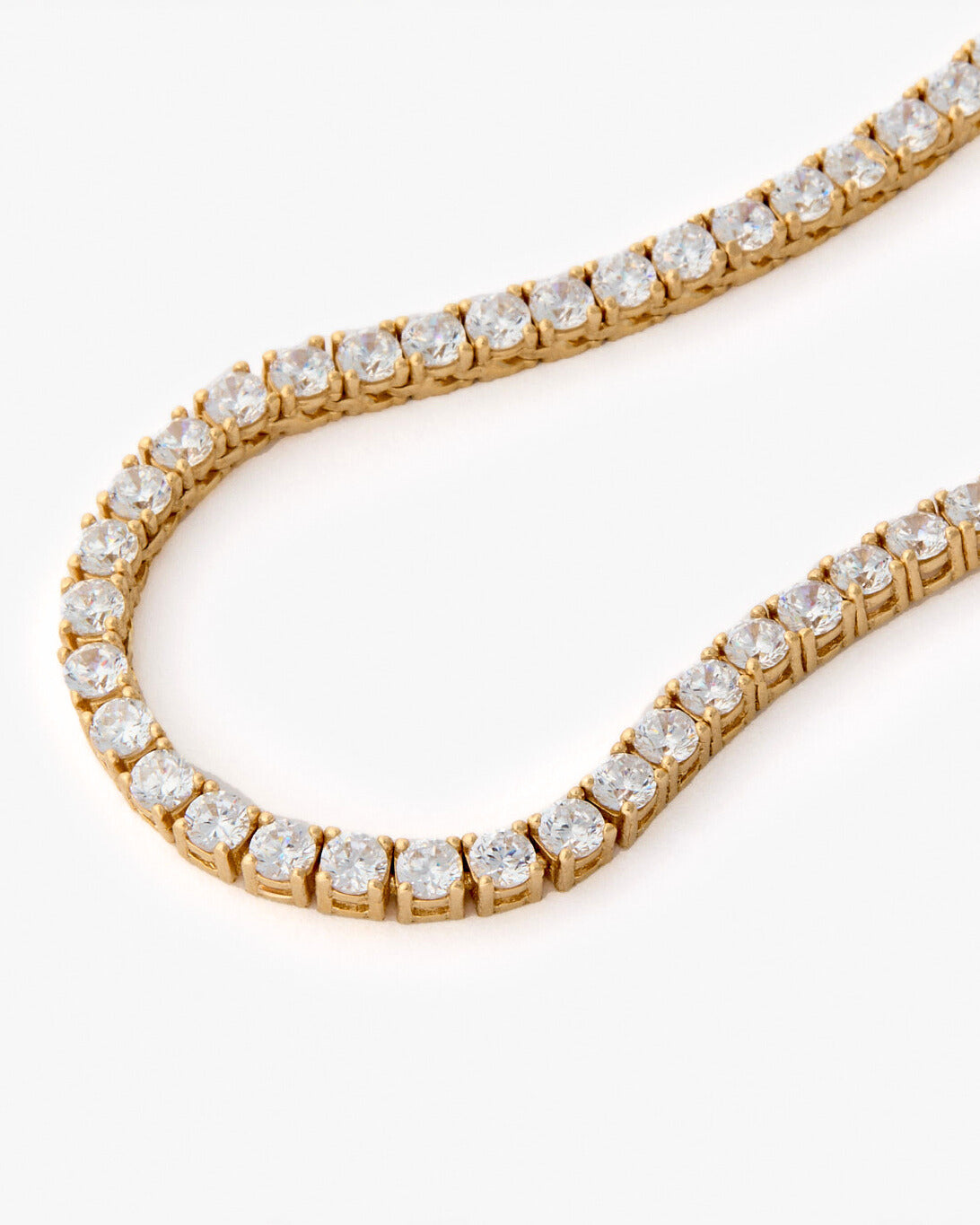 3mm Tennis Necklace, Classic Sparkle - 18k Gold Vermeil