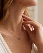Colorful Pear Duo Gemstone Necklace