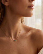 Colorful Pear Duo Gemstone Necklace