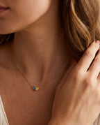 Colorful Pear Duo Gemstone Necklace