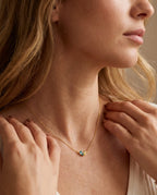 Colorful Pear Duo Gemstone Necklace