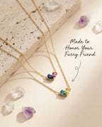 Colorful Pear Duo Gemstone Necklace