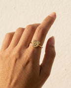 Custom Engraved Pet Photo Ring - Personalized Gold Jewelry