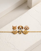 Custom Pet Photo Engraved Bracelet - Personalized Gold Jewelry
