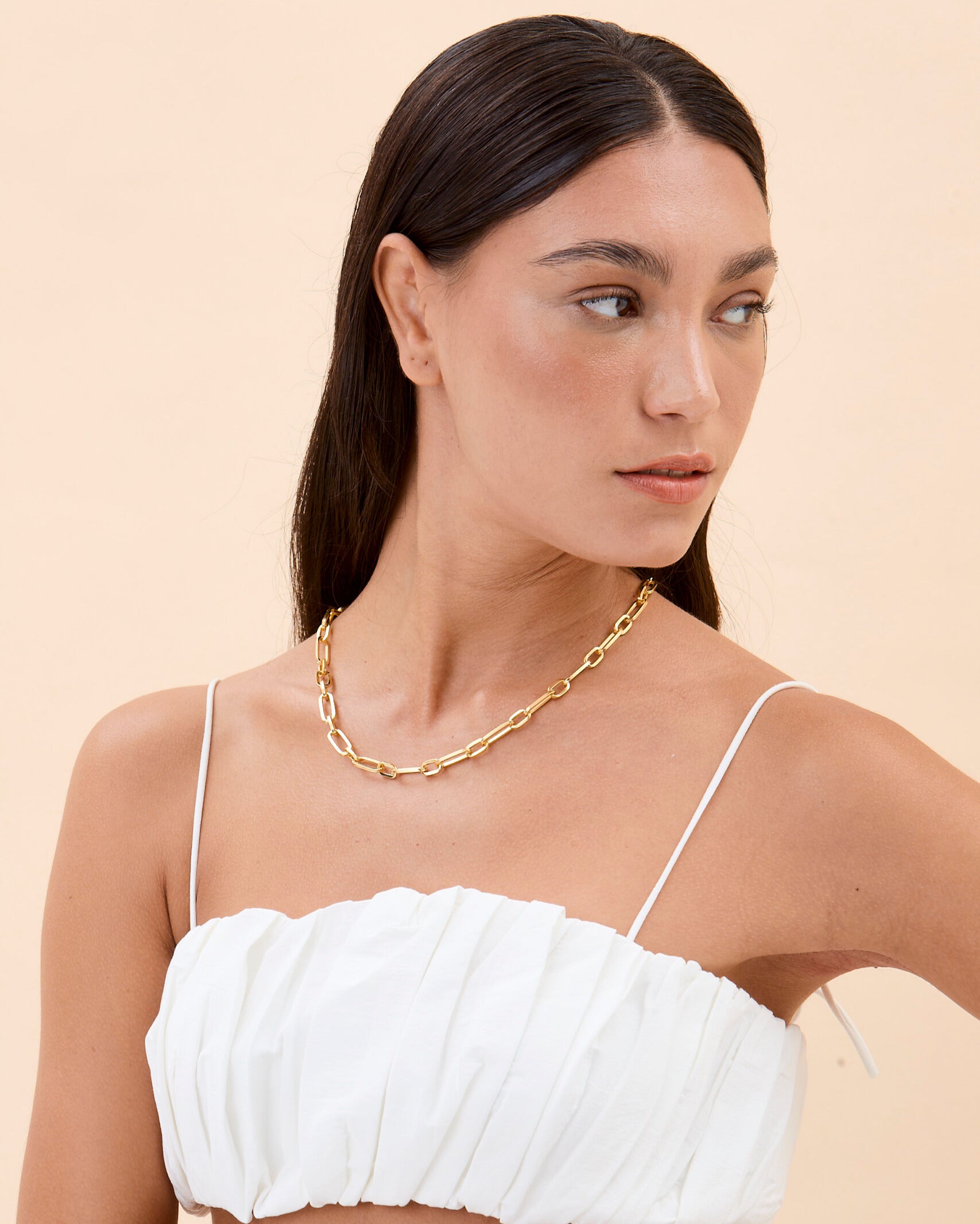 Bold Link Chain Necklace, Chunky Statement - 18k Gold Vermeil
