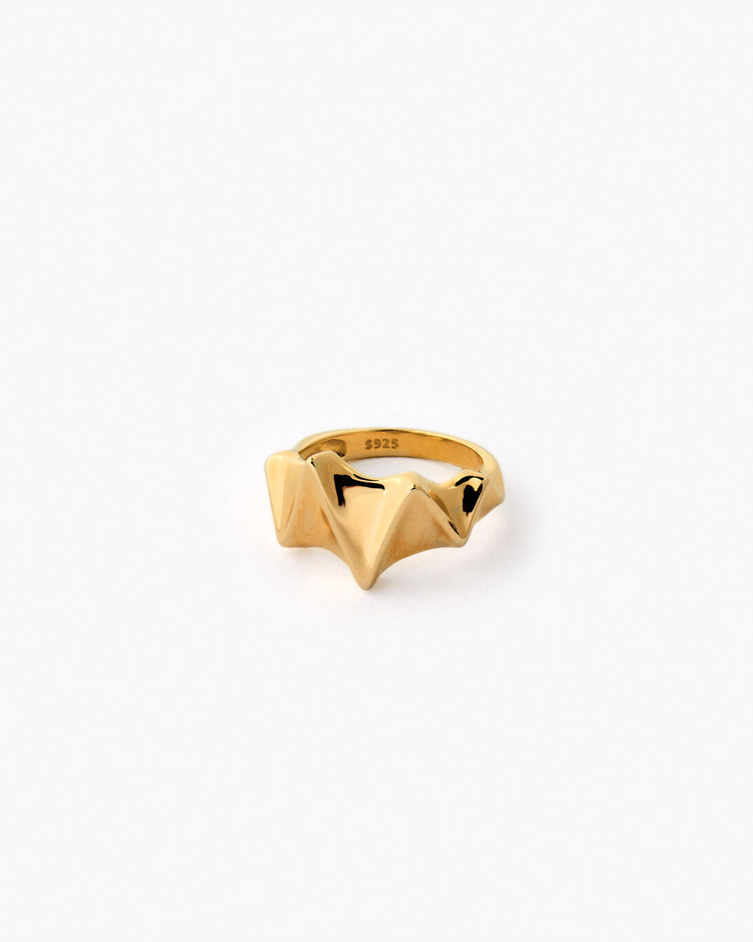Modern Geometric Design 925 Sterling Silver - 18k Gold Vermeil