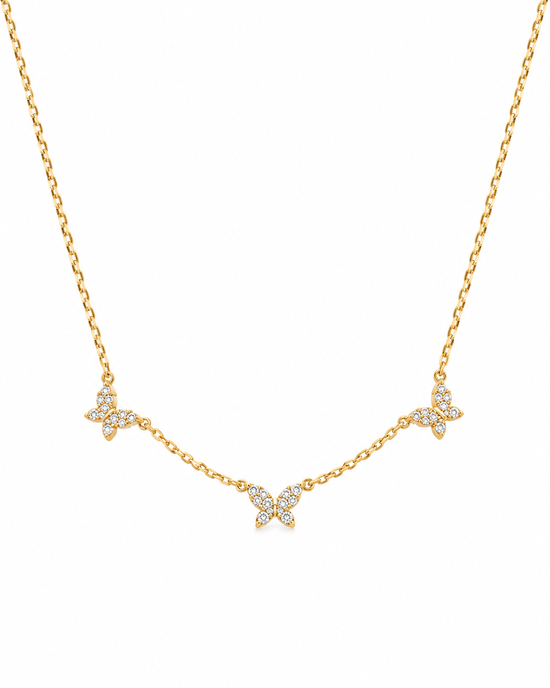 Dainty Butterfly Necklace, Minimalist Charm Jewelry - Minimalist Jewlery